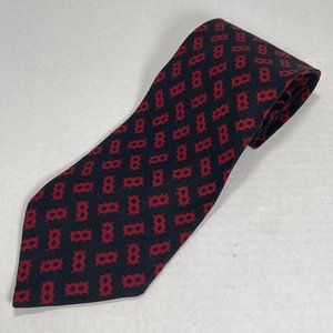Giorgio Armani Cravatte Black and Red Necktie